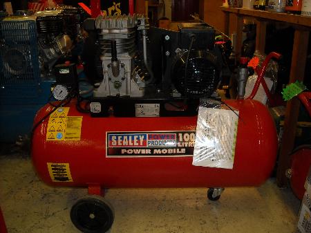100 litre Belt Drive Portable Compressor